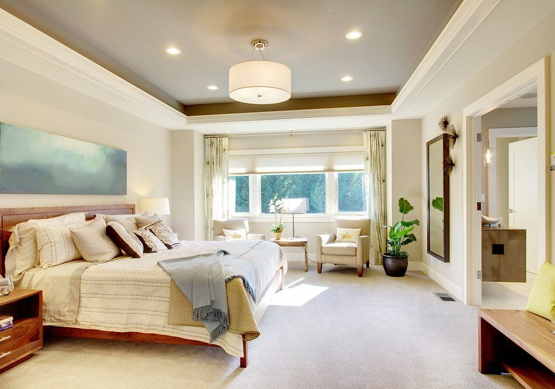 Bedroom with Bay Window Seating