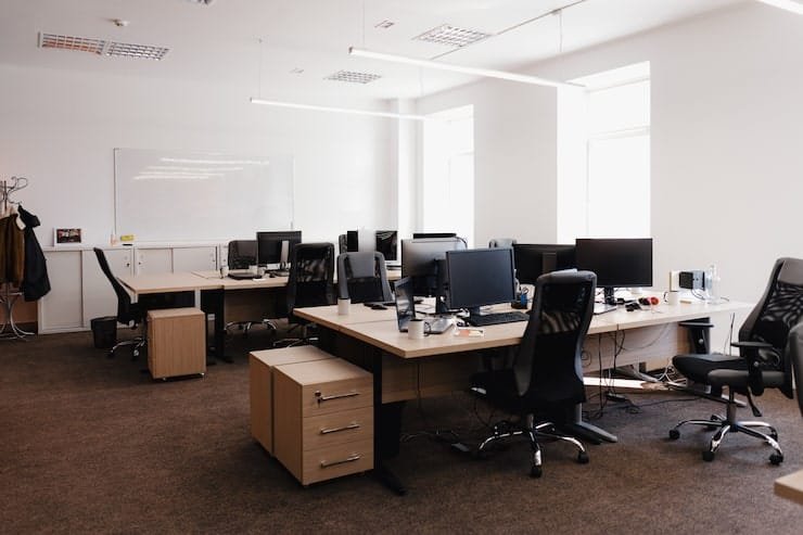 Office interior renovation and transformation